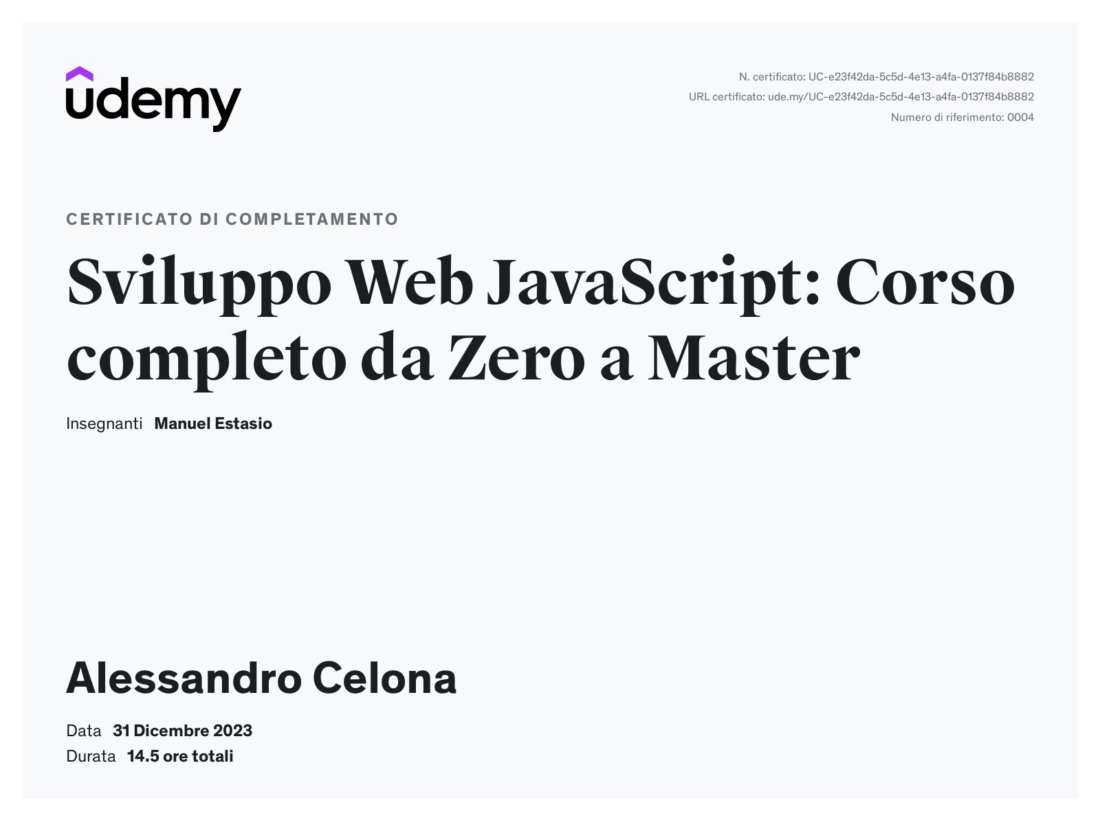 Sviluppo Web JavaScript