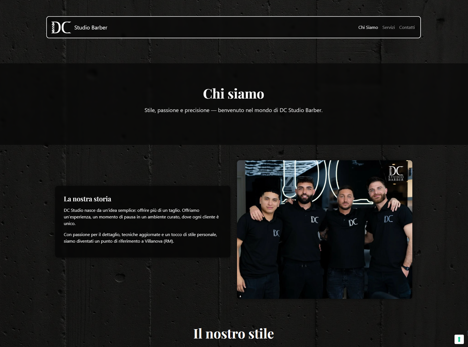 Screenshot 3 del progetto DC Studio