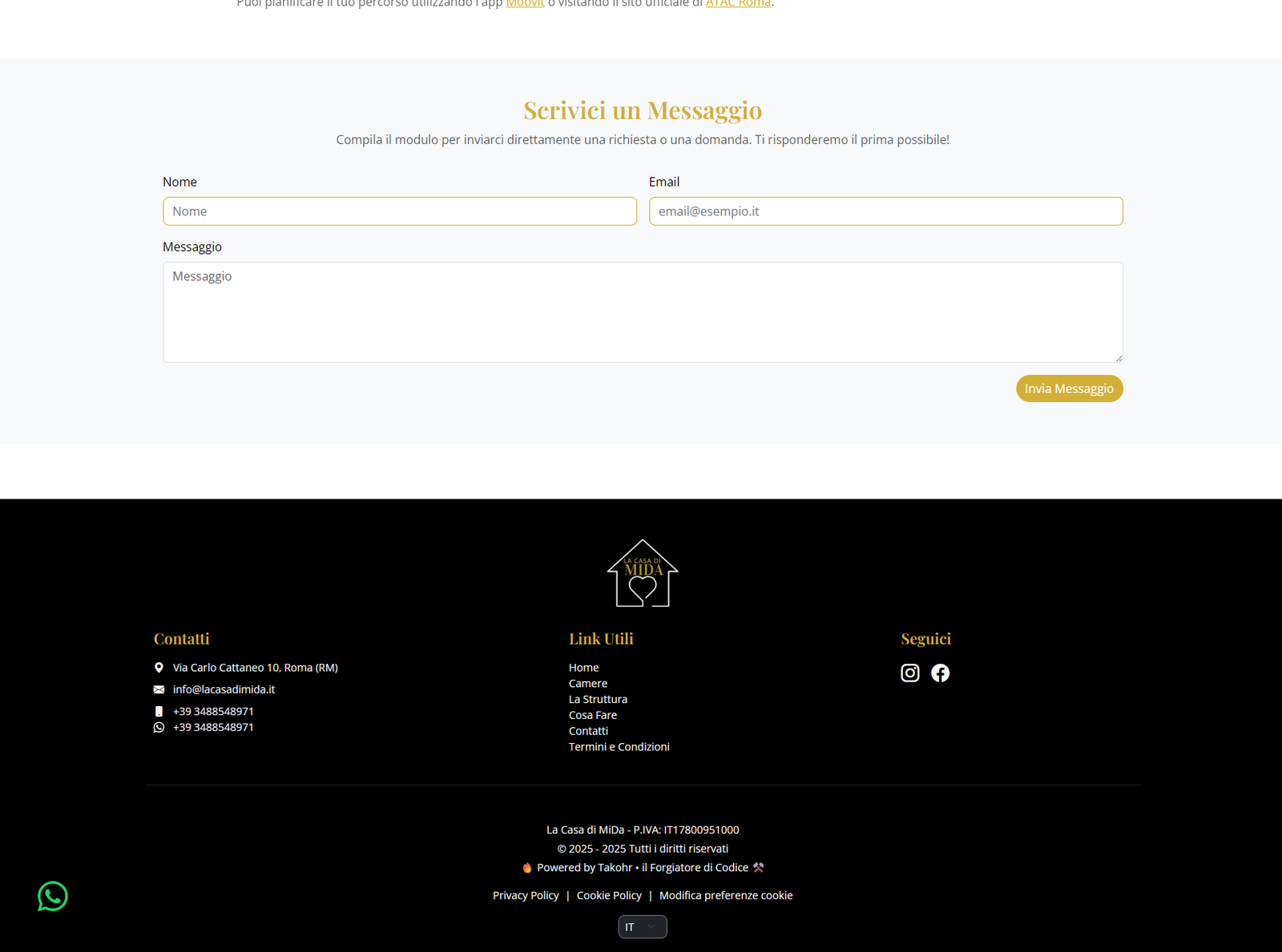 Screenshot 4 del progetto La Casa di MiDa